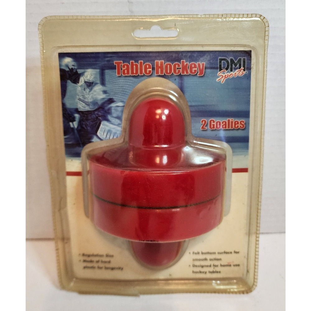 TWO DMI Air Hockey Game Table Goalie Paddle Mallet Pushers Felt Pads Set NEW